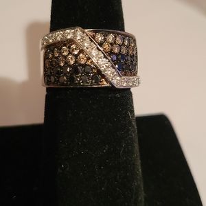 Multicolor white gold Diamond Ring